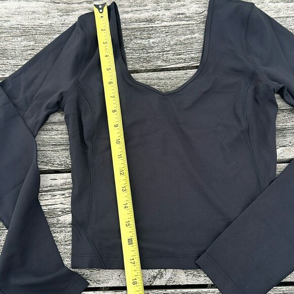 Lululemon Align Long Sleeve Shirt size 4 NWT BLACK - Picture 2 of 5